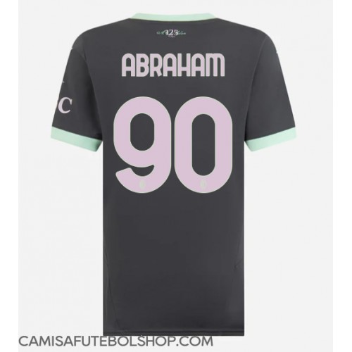 Camisa de time de futebol AC Milan Tammy Abraham #90 Replicas 3º Equipamento Feminina 2024-25 Manga Curta